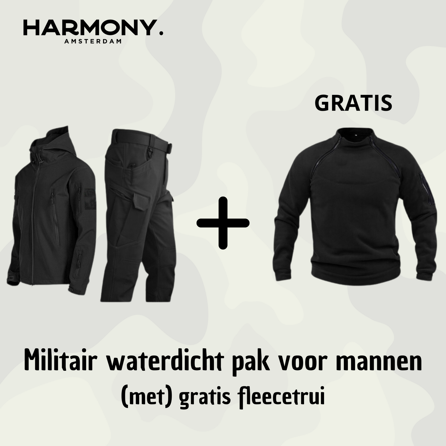 Militair | Tactisch Wind/Waterdicht pak + gratis fleece trui