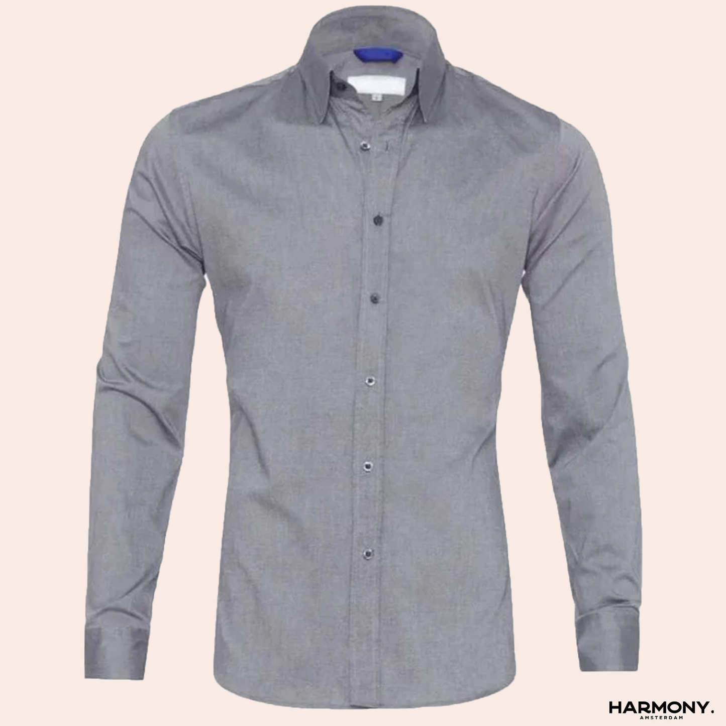 The Augusto | KreukVrij Stretch Shirt met Rits