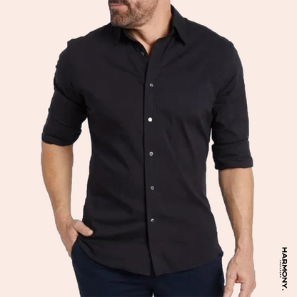 The Augusto | KreukVrij Stretch Shirt met Rits