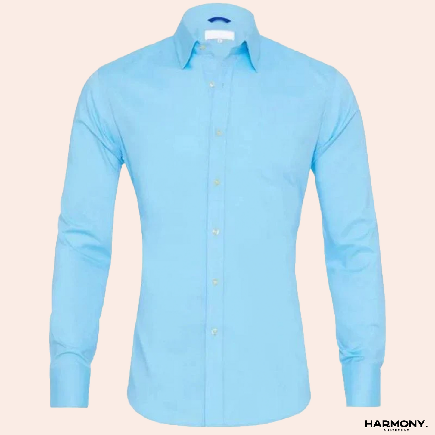 The Augusto | KreukVrij Stretch Shirt met Rits